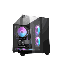 VỎ CASE MÁY TÍNH DARKFLASH L285M BLACK (M-ATX ,ITX,RAD 360, KHÔNG FAN)