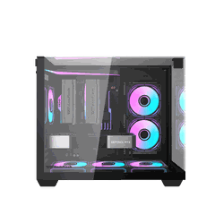 VỎ CASE MÁY TÍNH DARKFLASH L285M BLACK (M-ATX ,ITX,RAD 360, KHÔNG FAN)