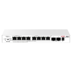 Switch PoE H3C Aolynk US110-8G2MF-HP (8 cổng Gigabit PoE+ + 2 cổng SFP 2.5G, 130W)
