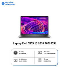 Laptop Dell XPS 15 9520 70295790 (Core™ i9-12900HK | 16GB | 512GB | GeForce RTX™ 3050 Ti | 15.6 inch 3.5K | Windows 11 | Bạc)