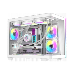 VỎ CASE DARKFLASH L285M WHITE (M-ATX ,ITX/RAD 360/KHÔNG FAN)