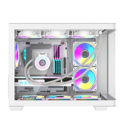 VỎ CASE DARKFLASH L285M WHITE (M-ATX ,ITX/RAD 360/KHÔNG FAN)