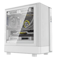 VỎ CASE DARKFLASH DB330M MESH WHITE (M-ATX, CHƯA FAN)