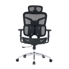 Ghế công thái học EDRA EEC226 (Full lưới, kê tay 3D, ngả 135°, đen)