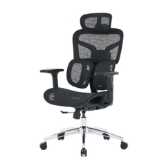 Ghế công thái học EDRA EEC226 (Full lưới, kê tay 3D, ngả 135°, đen)