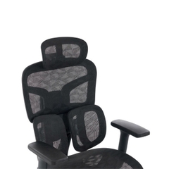 Ghế công thái học EDRA EEC226 (Full lưới, kê tay 3D, ngả 135°, đen)