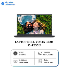 LAPTOP DELL VOS15 3520 i5-1235U/8GD4/512SSD/15.6FHD/120Hz/3C41WHr/W11SL+OFFICE HOME_ST/ProSup/XÁM