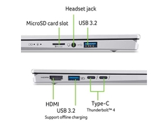 Laptop Acer Swift Go 14 AI SFG14-74-58FJ NX.JF8SV.005 (Ultra 5 225H | 16GB | 1TB | Intel® Arc™ 130T | 14 inch FHD+ OLED | Win 11 | Bạc)