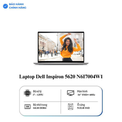 Laptop Dell Inspiron 5620 N6I7004W1 (Core i7 - 1255U | 16GB | 512GB | MX570 2GB | 16inch FHD+ | Win 11 | Office | Bạc)