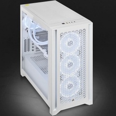 Vỏ máy tính Corsair iCUE 4000D RGB Airflow, True White - NEW