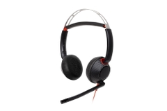 Tai nghe có dây Poly Blackwire 5220 Stereo USB-C 8X231AA (Mic khử ồn, jack 3.5mm, kèm adapter USB-C/A)