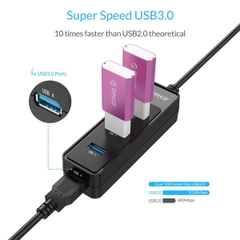 Bộ chia USB HUB 4 cổng Orico USB 3.0 W5PH4-U3