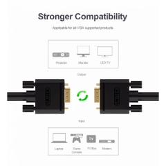 Cáp VGA 50m 3C + 9 Chĩnh Hãng UNITEK YC518C