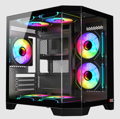 CASE MAGIC CUBI-M(M-ATX) sẵn 3 Fan
