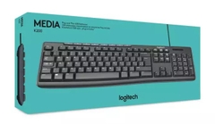 Bàn phím Logitech K200 MEDIA/BLACK/PC