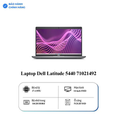 Laptop Dell Latitude 5440 71021492 (Intel Core i7-1355U | 16GB | 512GB | Intel Iris Xe | 14 inch FHD | Fedora | Xám)