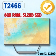 Máy tính all in one PC Great Wall T2466 AIO TA33854 - Core i3-13100, 8GB RAM, 512GB SSD - Màn 23.8