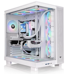 Case Thermaltake Mid Tower View 380 XL TG ARGB Snow sẵn 4 Fan Led