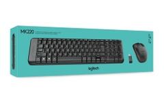 Bộ bàn phím chuột không dây Logitech MK220 Wireless USB