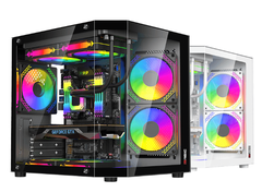 Case Magic Cubi M Elite M-ATX Màu Đen sẵn 3 Fan