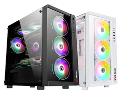 Vỏ máy tính MAGIC GM-01 BLACK GLASS CÓ SẮN 4 FAN (MATX)