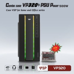 Bộ Case Nguồn VP320 LED RGB