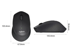 Chuột không dây Logitech M331 (USB/Màu đen-xám)