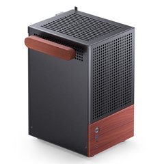 Vỏ Case JONSBO T6 (Mini-ITX, Nhôm 3mm, Gỗ, GPU 215mm, Black/Silver)