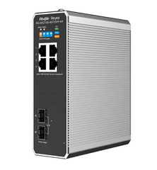 4-Port RJ45 Gigabit and 2-Port SFP Cloud Managed Industrial Switch, with 3-Port PoE+ and 1-Port PoE++
