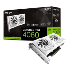 VGA PNY Geforce RTX 4060 8GB VERTO Dual fan OC WHITE (VCG40608DFWXPB1-O)