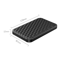 Hộp đựng ổ cứng Orico 2520U3-BK (HDD, SDD) 2.5Inch USB3.0 - Tốc độ 5Gbps