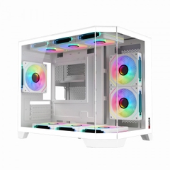 Thùng máy Magic Cubi M Pro - WHITE sẵn 3 Fan