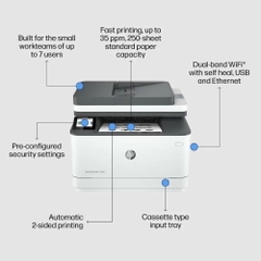 Máy in laser trắng đen đa chức năng HP LaserJet Pro MFP 3103fdw 3G632A (In, Scan, Copy, Fax, Wi-Fi, Duplex)