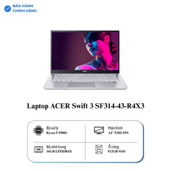 Laptop ACER Swift 3 SF314-43-R4X3 (NX.AB1SV.004) (Ryzen 5 5500U/RAM 16GB/512GB SSD/ Windows 11)