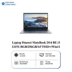 Laptop Huawei MateBook D14 BE i3 1215U/8GB/256GB/14