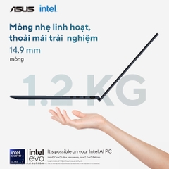 Laptop Asus Zenbook 14 UX3405CA-PZ187WS (16GB | 512GB | Intel Arc | 14 inch 3K OLED | Win 11 | Office | Xanh | Pen)