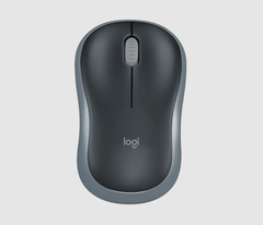 Chuột không dây Logitech M185 (Đen Viền Xám ) 910-002255