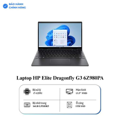 Laptop HP Elite Dragonfly G3 6Z980PA (Core i7-1255U | 16GB | 1TB | Intel Iris Xe | 13.3 inch Full HD | Cảm ứng | Win 11 Pro | Xanh)