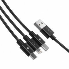 Cáp sạc điện thoại 3 trong 1 Lightning/Type C/Micro B USB 2.0 Orico UTS-12