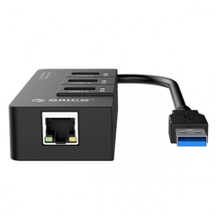 Bộ chia USB HUB 3 cổng Orico USB 3.0 tích hợp cổng Lan Gigabit (HR01-U3)
