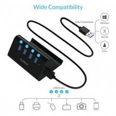 Bộ chia USB HUB 4 cổng Orico USB 3.0 SHC-U3