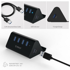 Bộ chia USB HUB 4 cổng Orico USB 3.0 SHC-U3