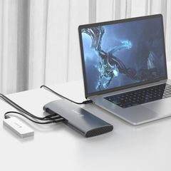 Đế cắm đa năng 8 trong 1 Thunderbolt 3 Orico TB3-S1-GY