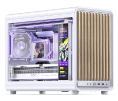 Vỏ máy tính JONSBO D33 WOOD WHITE (Mini Tower/ M-ATX/ Trắng)