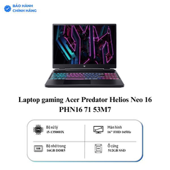 Laptop gaming Acer Predator Helios Neo 16 PHN16 71 53M7
