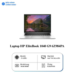 Laptop HP EliteBook 1040 G9 6Z984PA (Core™ i7-1255U | 16GB | 512GB | Iris® Xᵉ Graphics | 14inch WUXGA | Windows 11 Pro | Bạc)