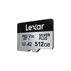 Thẻ nhớ Lexar Professional SILVER PLUS LMSSIPL512G-BNANG (512GB, microSDXC UHS-I, đọc 205MB/s, ghi 150MB/s)