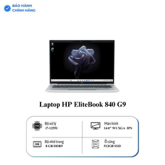 Laptop HP EliteBook 840 G9 (6Z967PA) (i7-1255U | 8GB | 512GB | Intel Iris Xe Graphics | 14' WUXGA | Win 11 Pro)