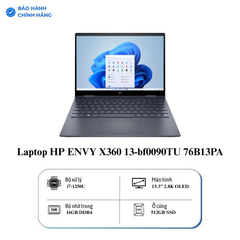 Laptop HP ENVY X360 13-bf0090TU 76B13PA (Core i7-1250U | 16GB | 512GB | Intel Iris Xe | 13.3 inch 2.8K | Cảm ứng | Win 11 | Xanh)