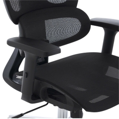Ghế công thái học EDRA EEC229 (Full lưới, kê tay 3D, ngả 135°, đen)